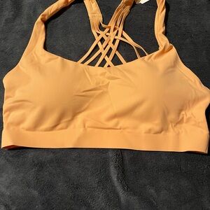 Lululemon flexy plex scrappy yoga sports bra rock melon size s/m new